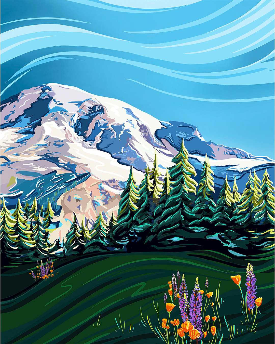 Behind the Painting: Linda Sholberg's Mount Rainier Art Series