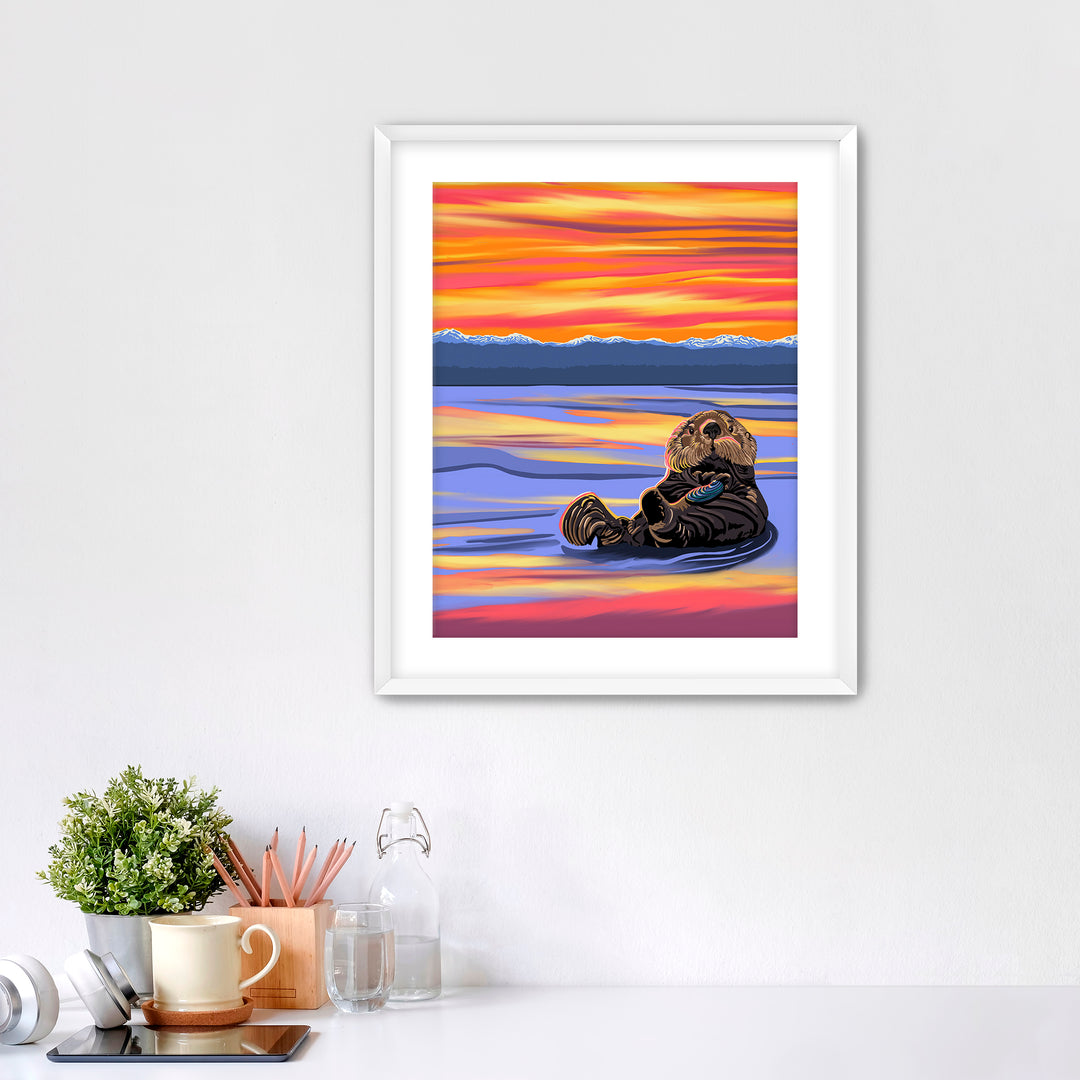 "Sea Otter Monkey" Fine Art Print