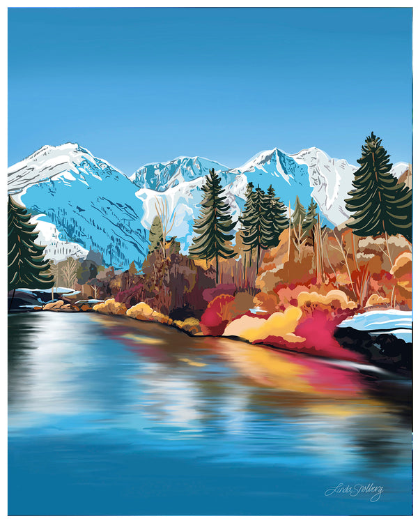 Autumn in Leavenworth - Fine Art Print of Fall Mountains & Reflections