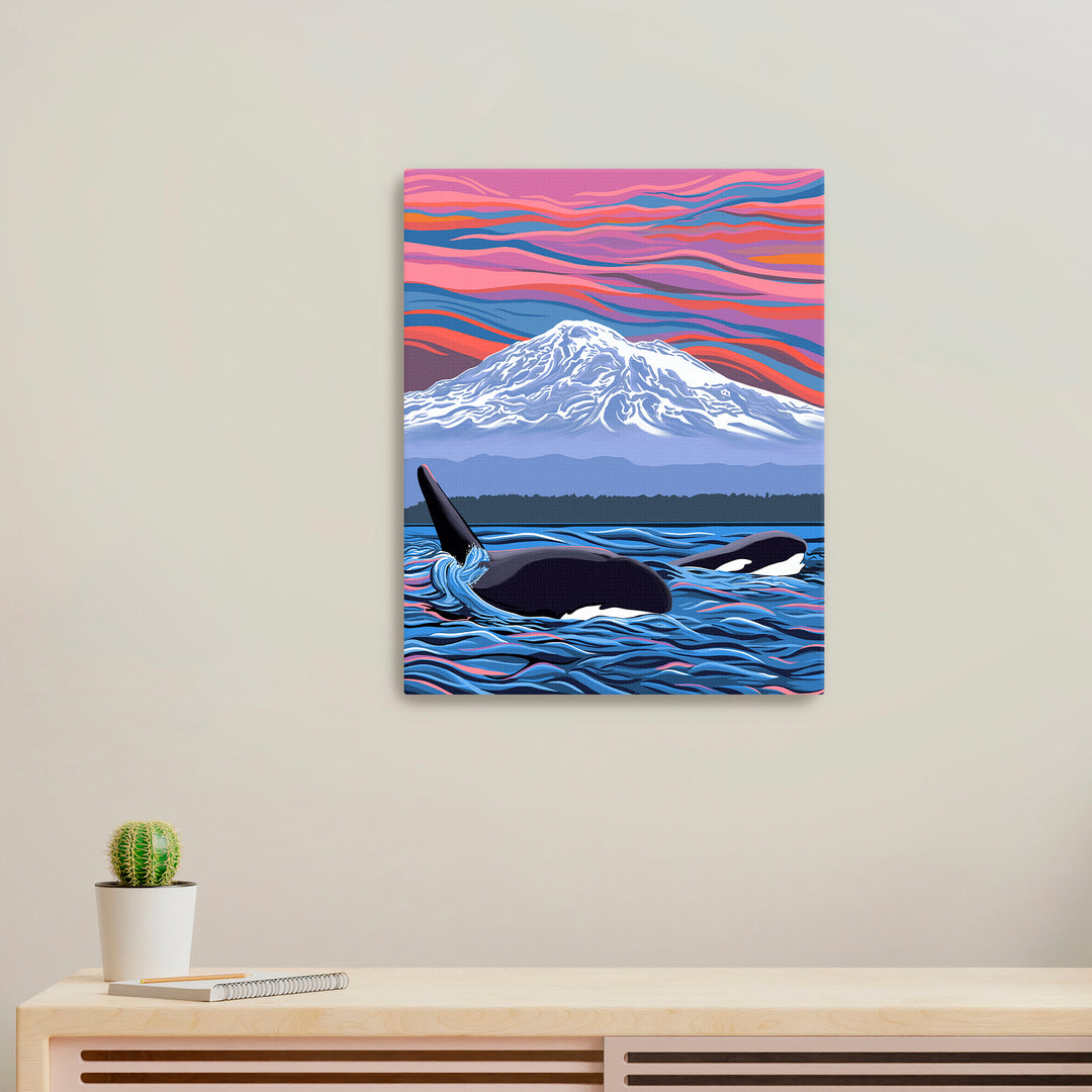 Orca – Ballet Slipper – Canvas Print