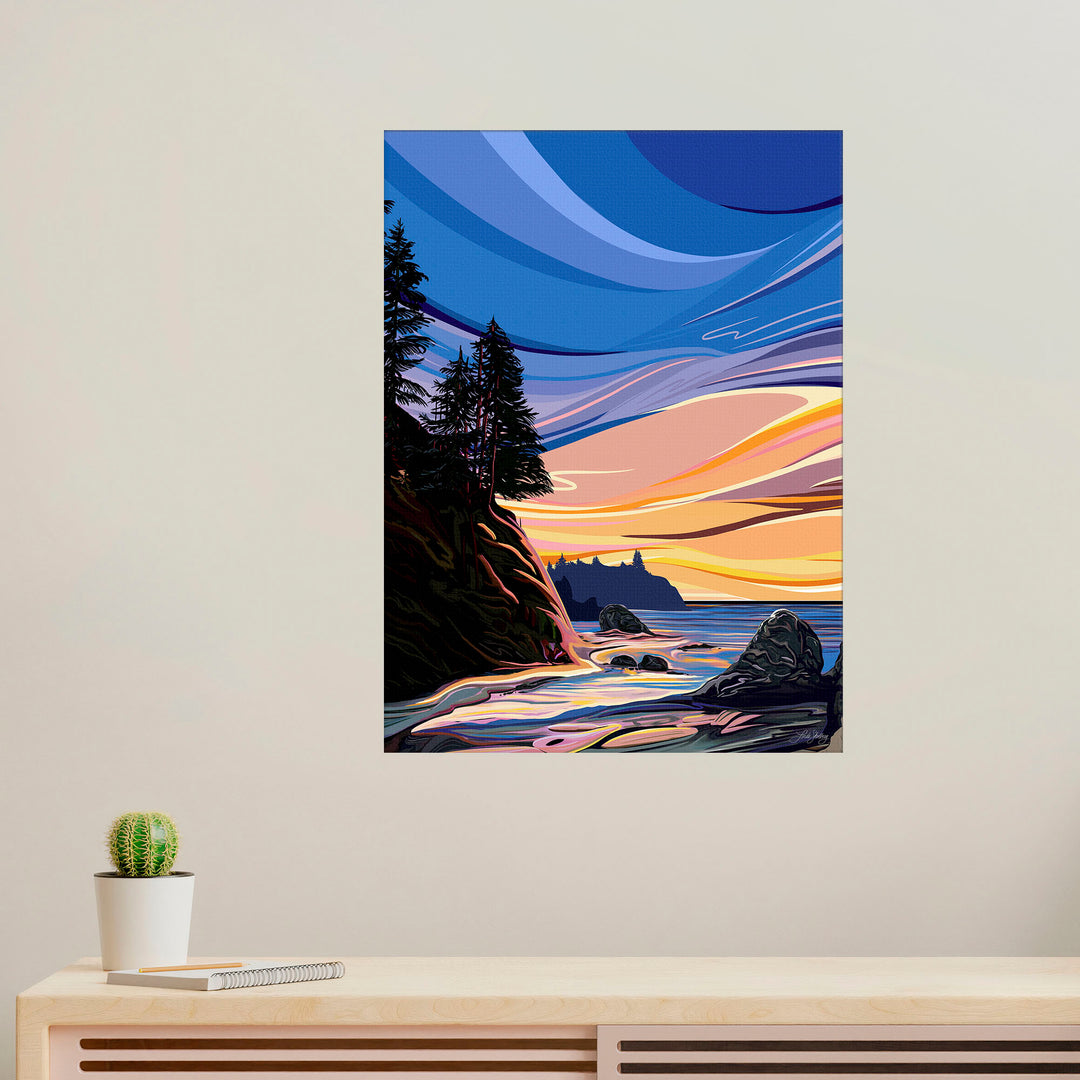 Edge of Evening – Pacific Coast Canvas Print