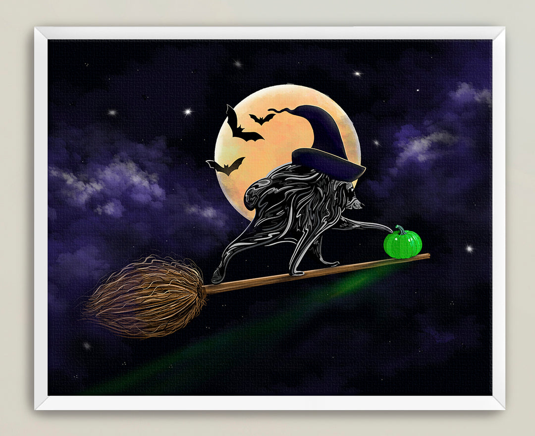 Jimothy Takes Flight Raccoon Halloween Art Print