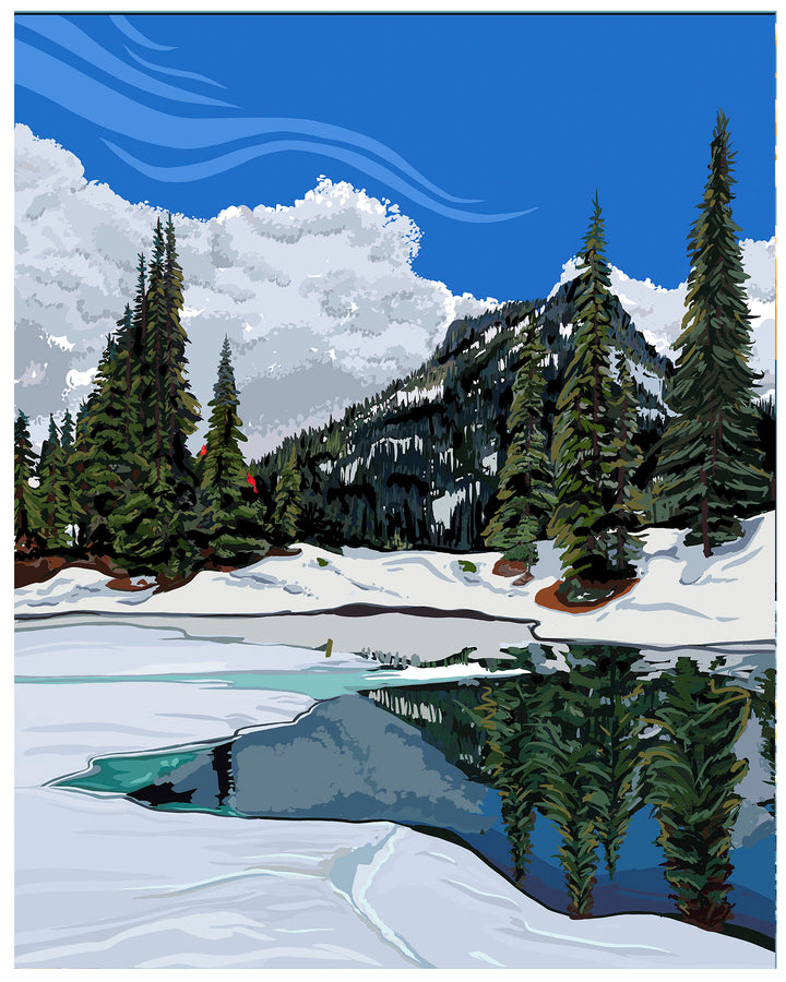 "Mountain Reflection" Wall Art