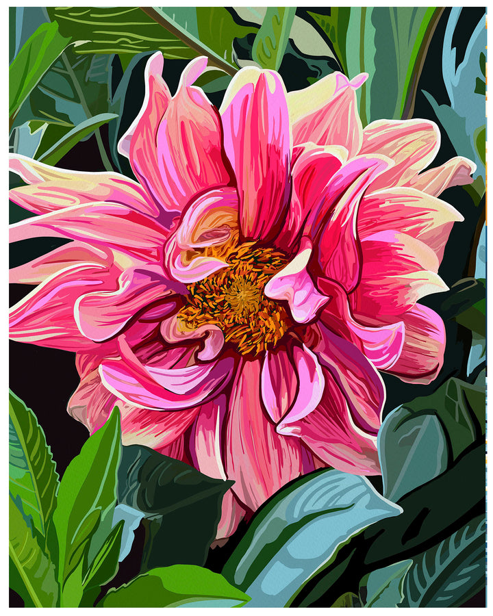 "Pink Dalia" Wall Art