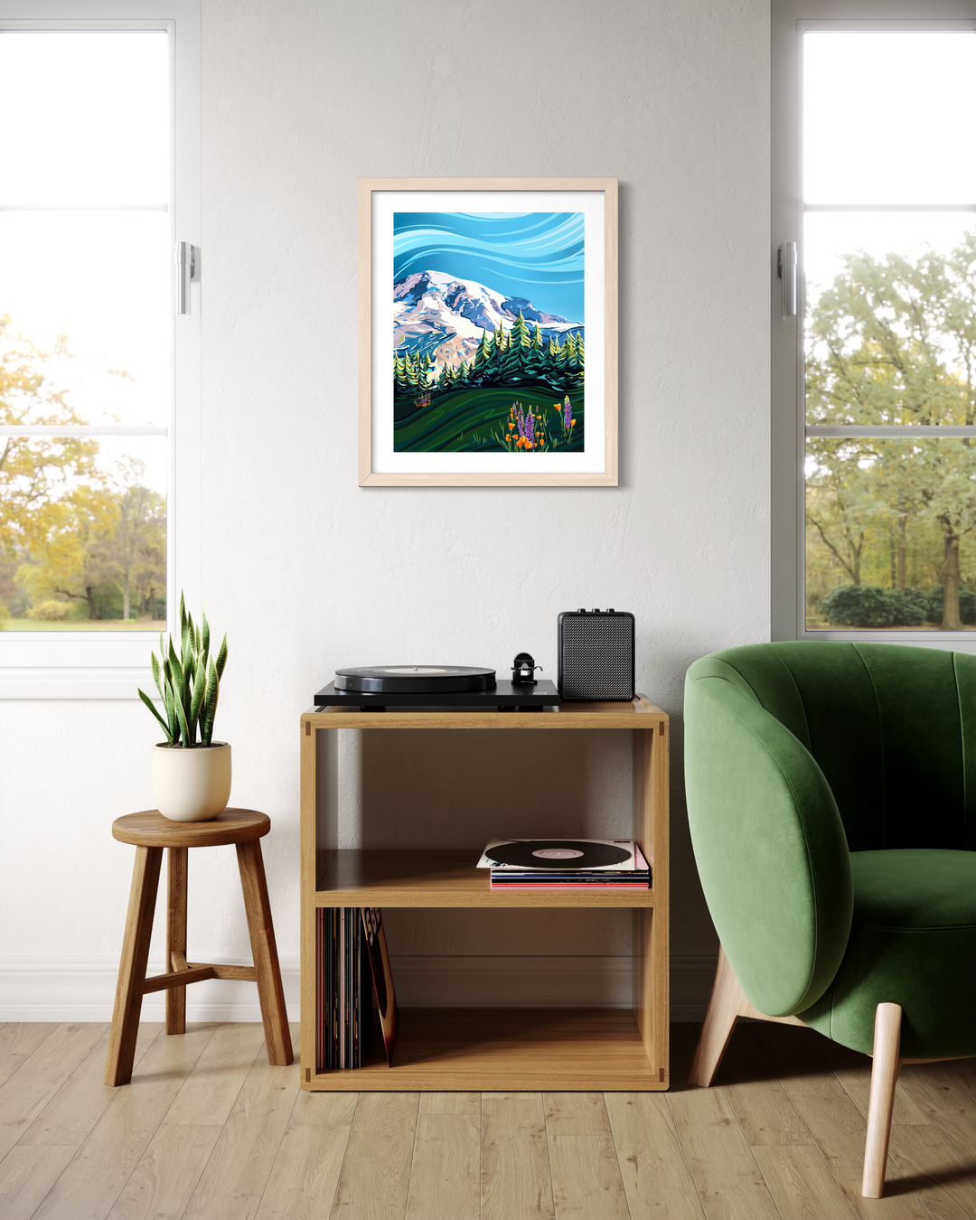 Mount Rainier & Wildflowers – Signature Collection