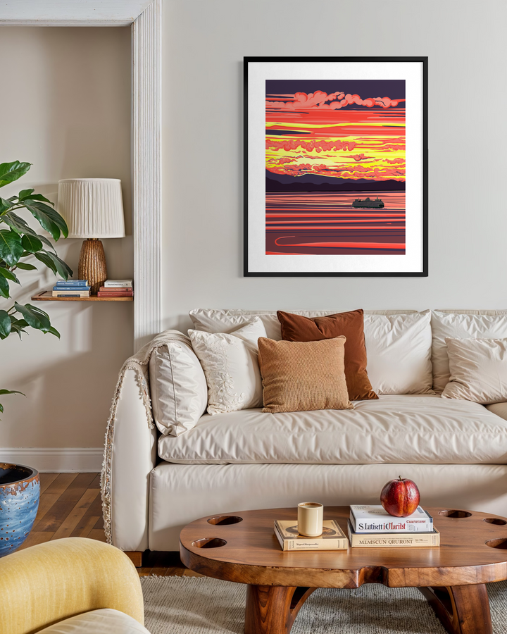 Ferry - Shimmering Sea  – Signature Collection | Linda Sholberg Art