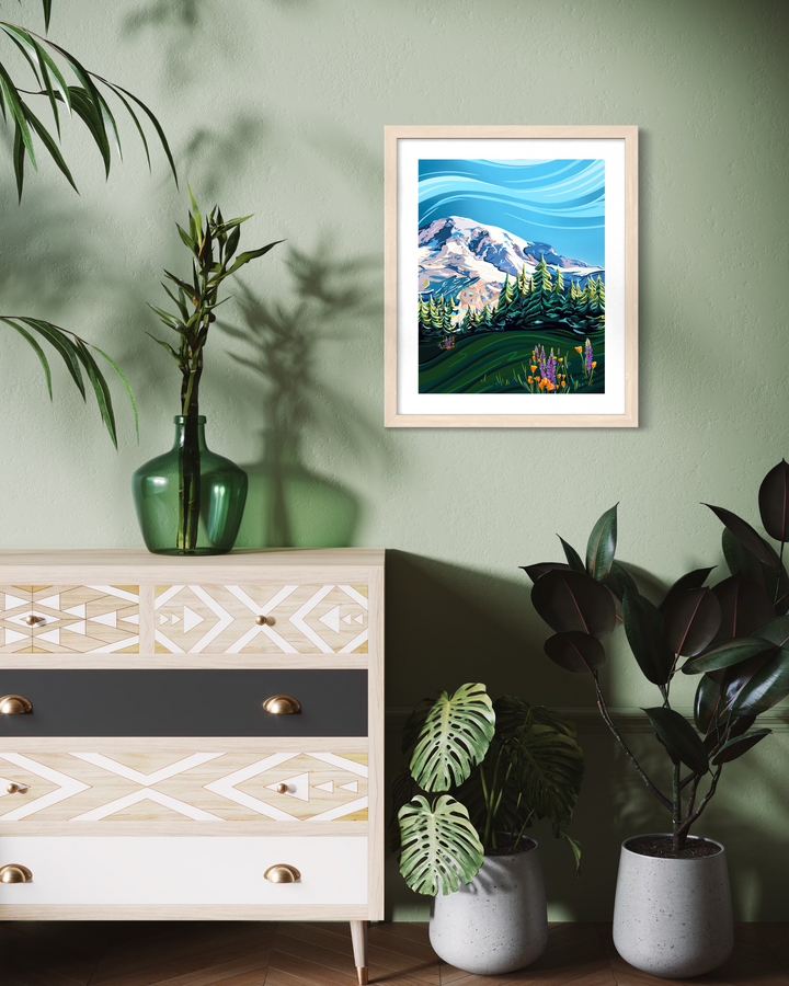 Mount Rainier & Wildflowers – Signature Collection