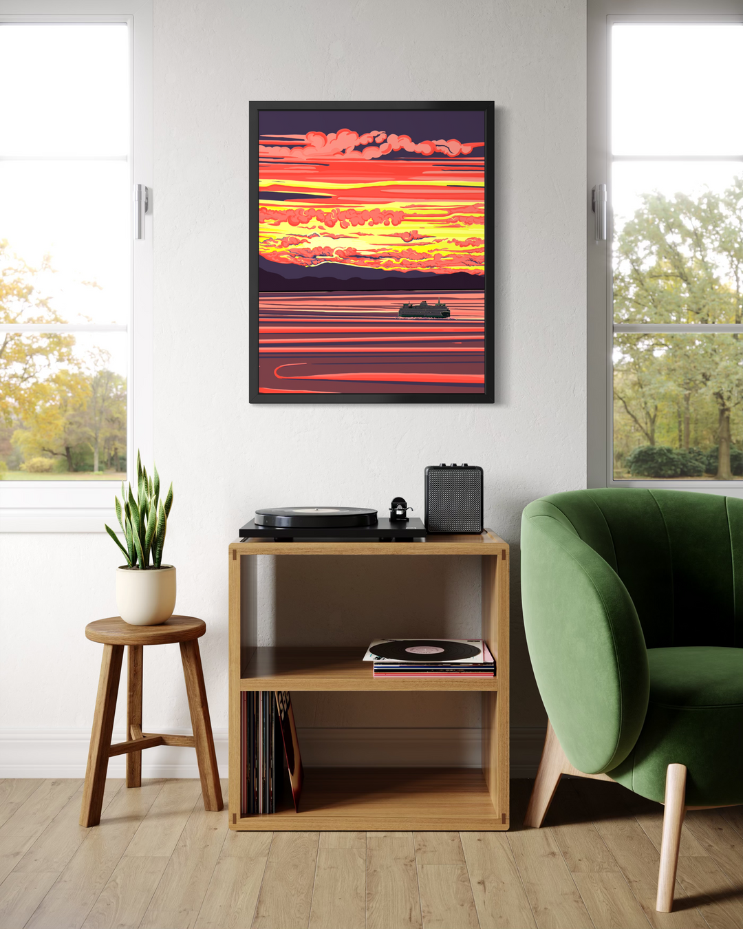 Ferry - Shimmering Sea  – Signature Collection | Linda Sholberg Art