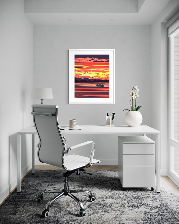 Ferry - Shimmering Sea  – Signature Collection | Linda Sholberg Art