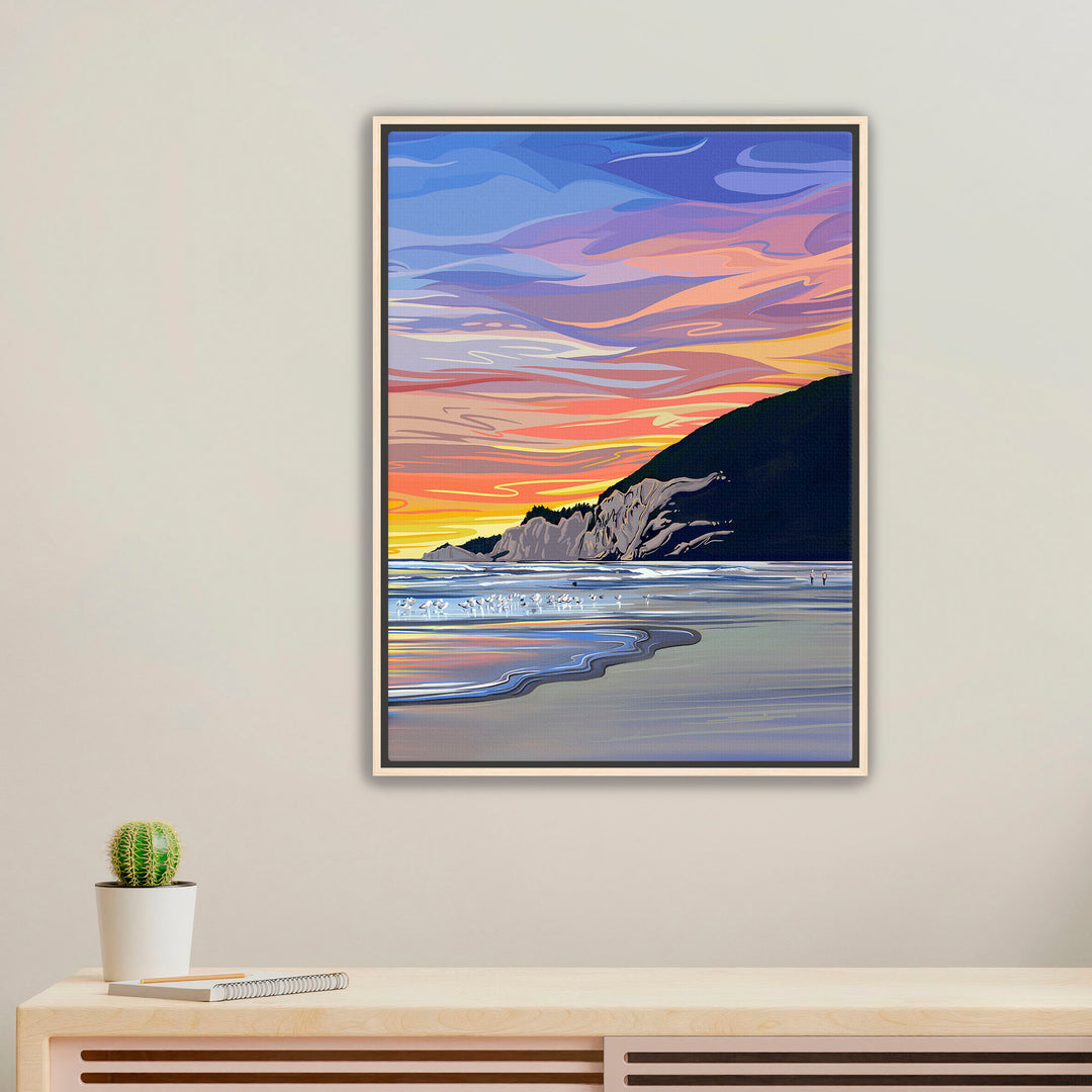 Where the Day Ends – Manzanita – Framed Canvas Print